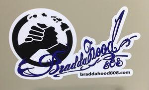 Braddahood808 bumper stickers